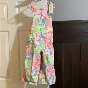 Lily Pulitzer kids overalls 4T